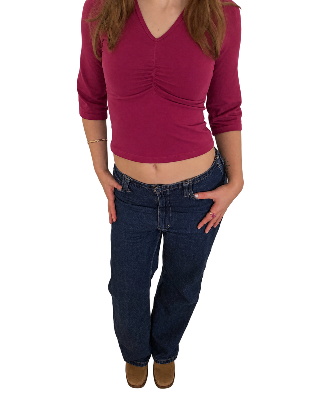 V NECK TOP